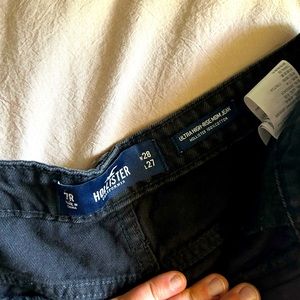 Black ripped Hollister jeans